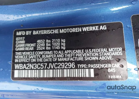 2018 BMW M240I xDrive z USA, uszkodzony, nr VIN WBA2N3C57JVC29296